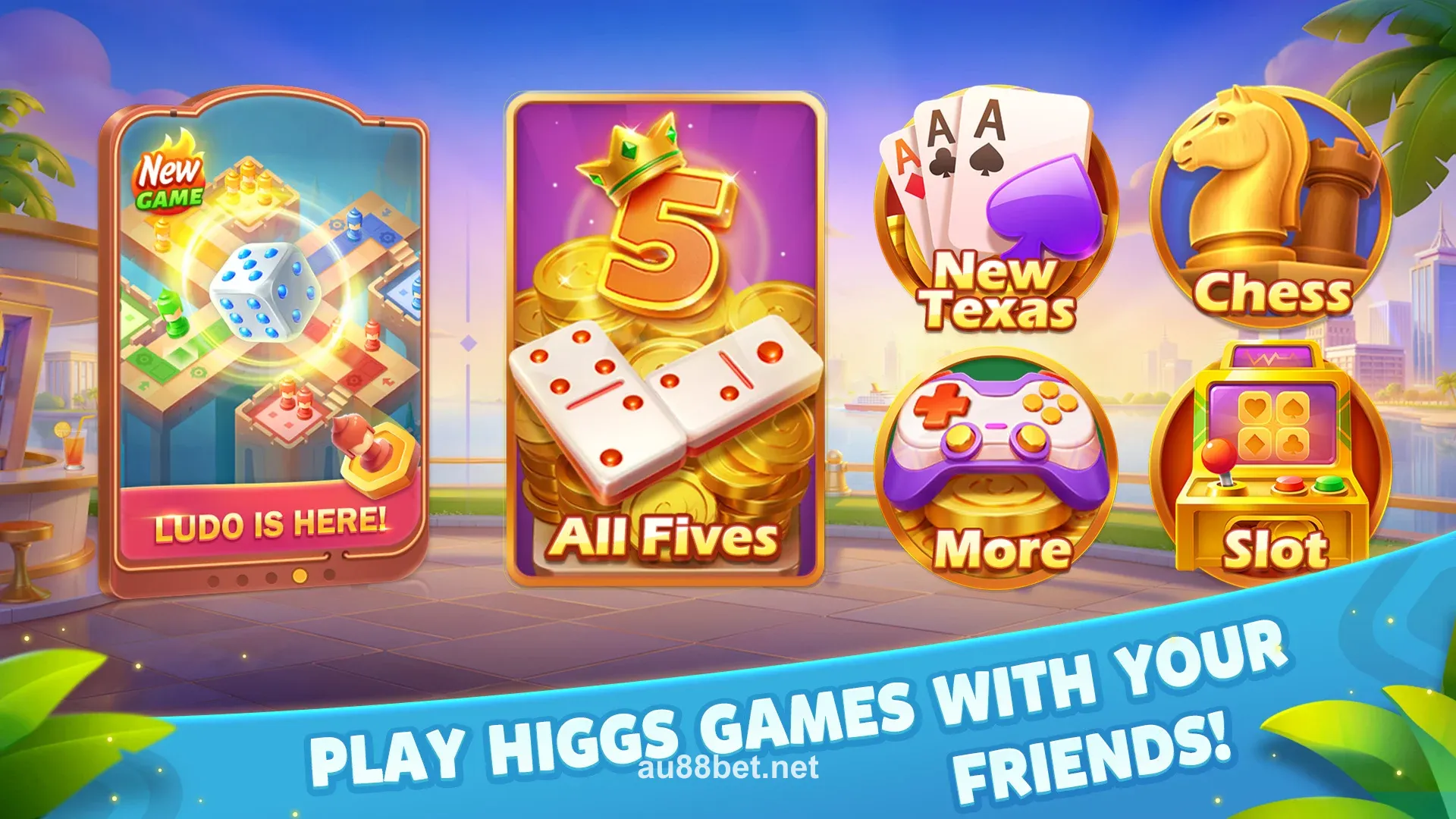 Giao diện chính của ứng dụng au88bet